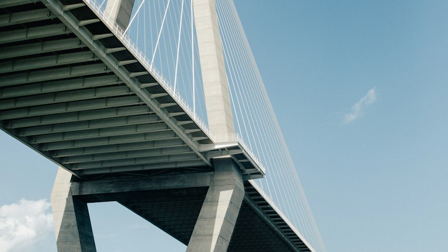 A bridge connecting two sides