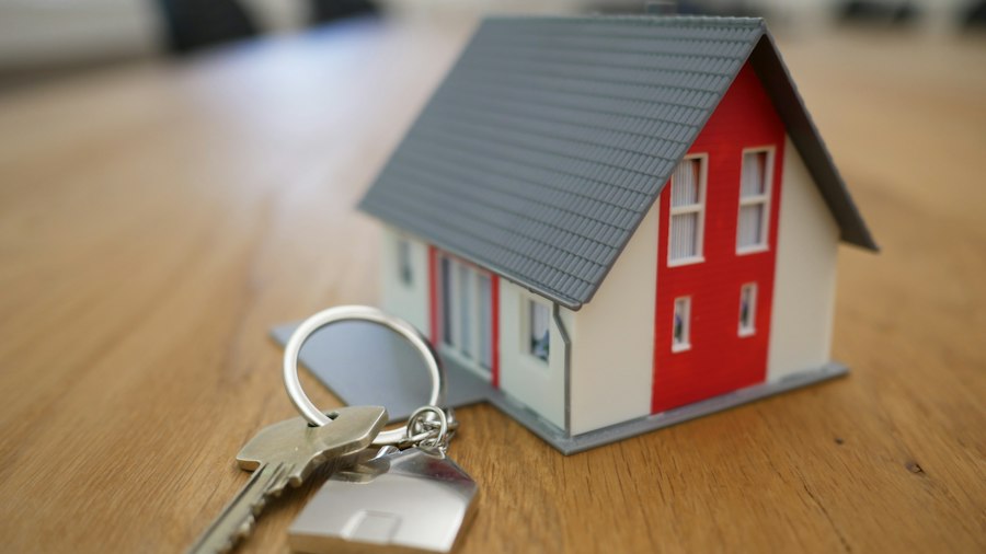 House model with a key