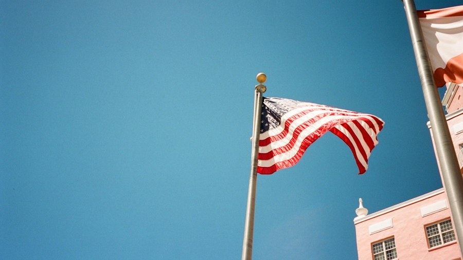 United States flag outdoors